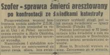 Szofer aresztowany, 1936