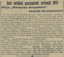 Widać początek, 1936