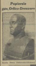 Popiersie gen. Dreszera, 1936