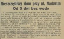 Dom bez wody, 1936