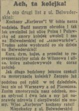 Ach kolejka, 1936