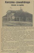 Karczma zawalidroga, 1936
