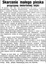 Skarcenie małego pieska, 1936