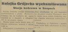 Kolejka wyeksmitowana, 1936