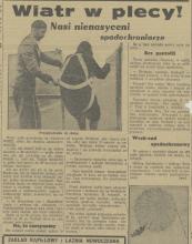 Wiatr w plecy, 1936