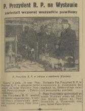 Prezydent na Wystawie, 1936