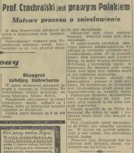 Czochralski prawym Polakiem, 1936