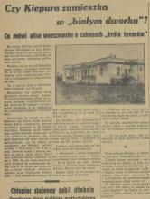 Kiepura zamieszka? Kielecka 45. 1936.