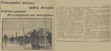 Pracownicy sadzą drzewka. Puławska. 1936