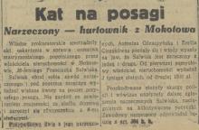 Kat na posagi, 1936