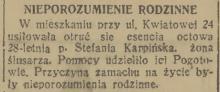Nieporozumienie rodzinne, 1936