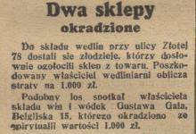 Ukradzione spirytualia, 1937