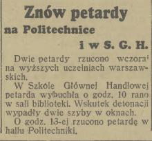 Znów petardy, 1937