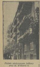 Piękne balkony, 1937