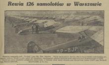 Rewia 126 samolotów, 1937