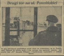 Drugi tor na Powsińskiej. 1937