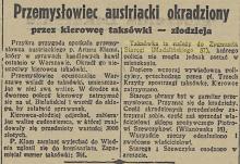 Przemysłowiec okradziony