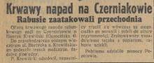 Krwawy napad, 1937
