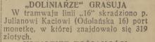 Doliniarze grasują, 1937