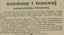 Autobusy i tramwaj, 1938