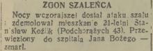 Zgon szaleńca