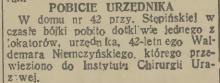 Pobicie urzędnika, 1938