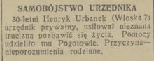 Samobójstwo urzędnika, 1938
