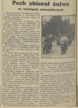 Pech zbierał żniwo, 1938