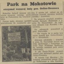 Uroczyste otwarcie parku, 1938