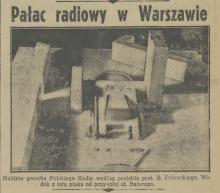 Pałac radiowy, 1938