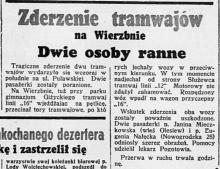 Zderzenie tramwajów, 1938