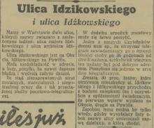 Idzikowskiego i Idźkowskiego, 1938