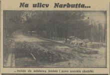 Nowe szerokie chodniki, 1938