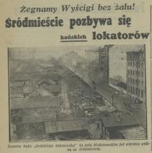 Żegnamy Wyścigi, 1938