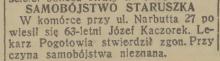 Samobójstwo staruszka