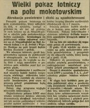 Pokaz lotniczy, 1939