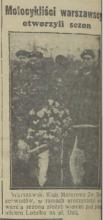 Motocykliści otwierają sezon, 1939