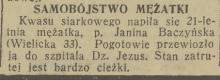 Samobójstwo mężatki
