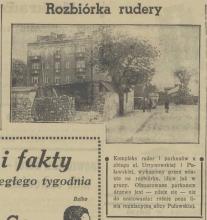 Rozbiórka rudery, 1939