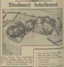 Studenci lotnikami, 1939