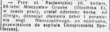 Wypadek kotlarza, 1941