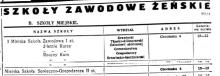 Szkoły żeńskie, 1941