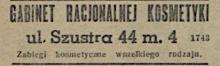 Gabinet racjonalnej kosmetyki, 1943