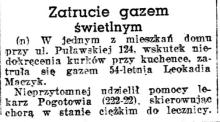 Zatrucie gazem, 1943