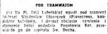 Pod tramwajem, 1943