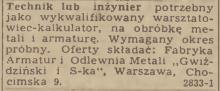 Odlewnia Gwiździński, 1945