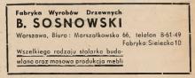 Fabryka Wyrobów Drzewnych, 1946