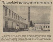 Nowoczesna mleczarnia. 1951