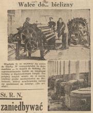 Walce do bielizny, 1951