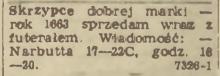 Skrzypce 1663, 1953
